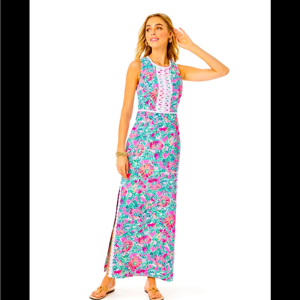 Lilly Pulitzer Ashler Maxi Shift Dress - Size 8